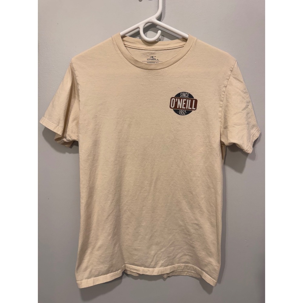 O'Neill Men's Modern Fit Logo Graphic T-Shirt Beige Medium